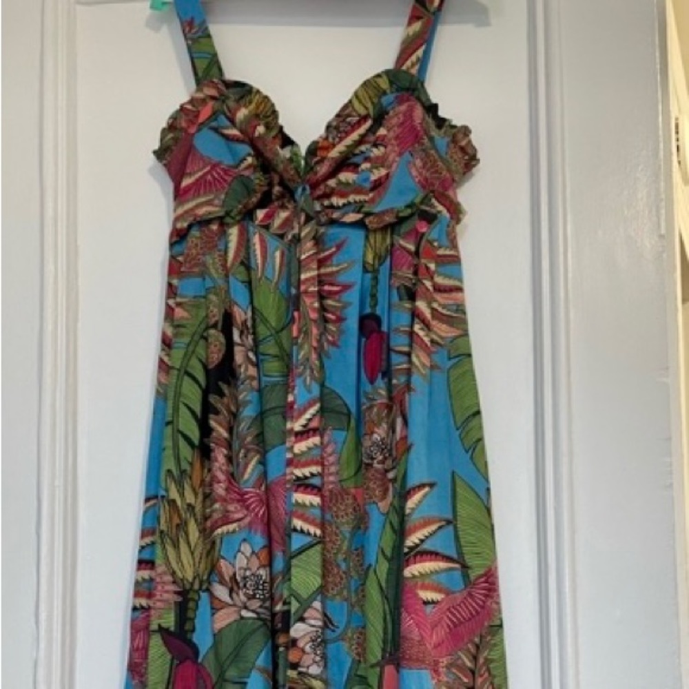 EUC FARM Rio for Anthropology Totally Tuiuiu Dress